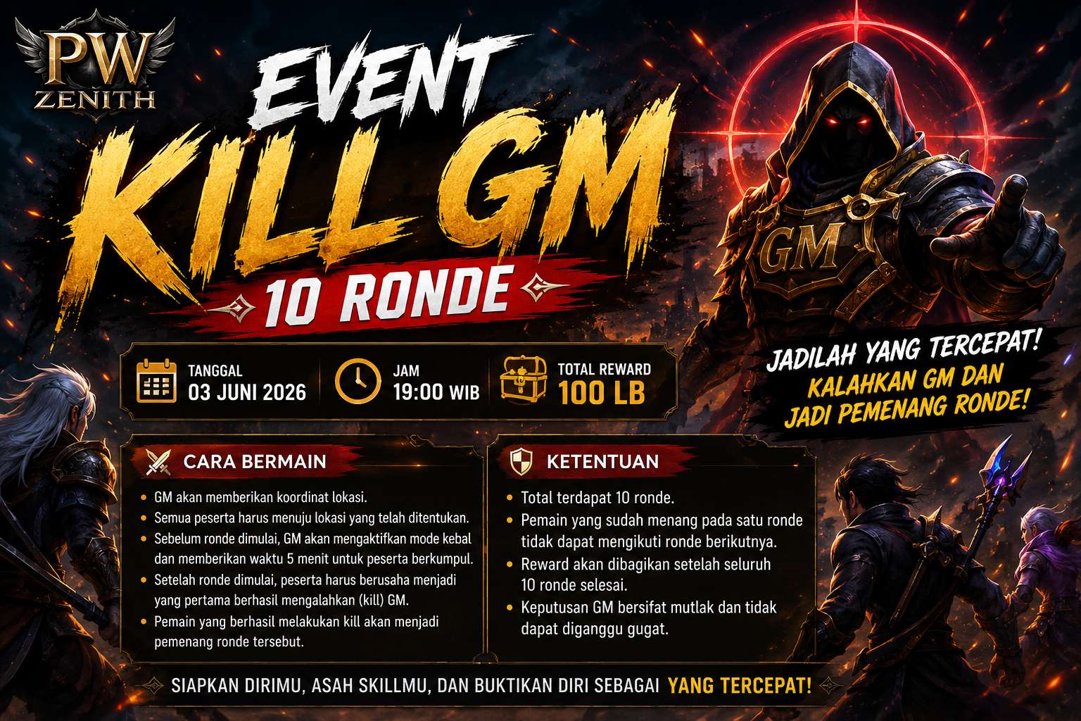 📢 EVENT KILL GM – 10 RONDE